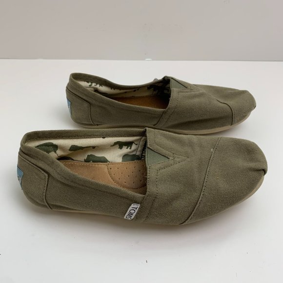 Toms Green Classic Canvas Shoes - Picture 5 of 9